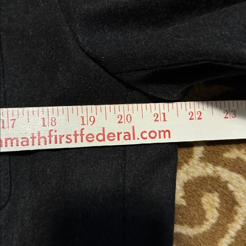 Gap Tailored Wool blend Admiral Military Blazer Sport Coat Mens L Tall Charcoal